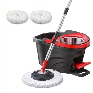 360-Degree Rotating Pedal Spin Mop and Wringer Bucket Set