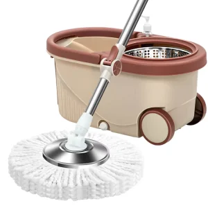 360-Degree Rotating Spin Mop and Bucket for Floor Cleaning