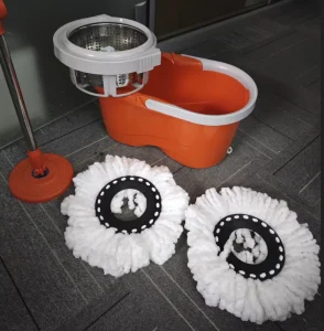360-Degree Rotating Spin Mop with Stainless Steel