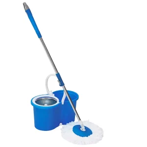 360-Degree Spin Mop and Bucket Set with Microfiber Mop