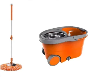 360-Degree Spin Mop and Bucket Set with Wheels