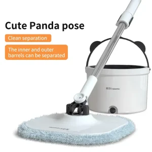 360-Degree Spin Mop and Bucket Set with Wringer for All Floors