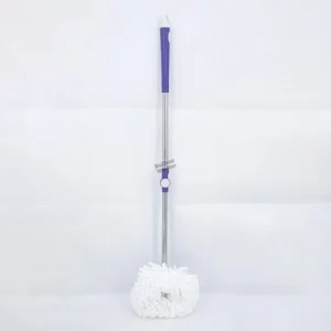360 Degree Spin Mop with Eco-Friendly Cotton and Stainless Steel Pole