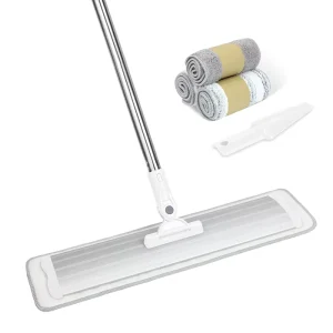 360-Degree Swivel Microfiber Rotating Flat Mop with Comfortable Grip