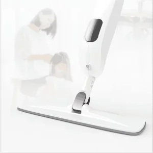 360-Degree Swivel Microfiber Spray Mop with Adjustable Telescopic Handle for Bedroom and Bathroom Cleaning