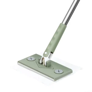 360-Degree Swivel Mini Flat Mop Compact Lightweight Floor Cleaning Tool with Microfiber Cloth for Kitchen and Bathroom