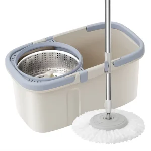 360 Microfiber Rotary Flat Floor Cleaning Bucket Mop Set