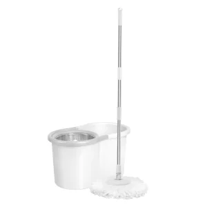 360 Microfiber Spin Mop and Bucket Set with Hands-Free Squeeze Wringer