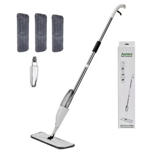 360° Microfiber Spray Mop with Long Handle and Sprayer