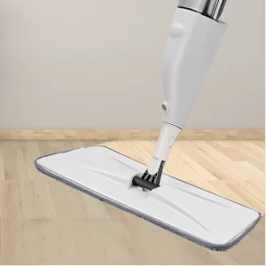 360° Microfiber Spray Mop with Long Steel Handle and Sprayer