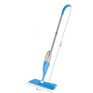 360 Mop Manufacturers Handsfree Unique Sprayer 2 In 1 Blue Flat Fiber Microfibre Spray Mop For Floor Cleaning With Bucket