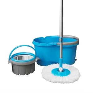 360° Rotary Hands-Free Spin Mop with Single Bucket and Easy Wringing System