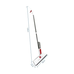 360 Rotary Microfiber Flat Mop Healthy Water Spray Detachable Steel Handle Aluminum Quick Dry Modern Efficient Floor House