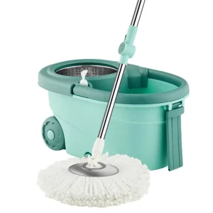 360 Rotating Floor Mop with Washing Bottle and Flexible Large Wheels