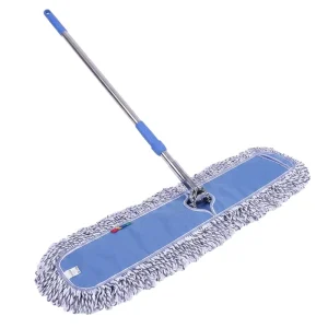 360 Rotating Large Dust Flat Mop Durable Metal Frame Wet and Dry Floor Mop for Hospital Hotel and Gym Cleaning