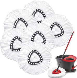 360 Rotating Magic Spin Mop With Triangle Head Stainless Steel Wringer Separable Bucket for Dead Corner Cleaning