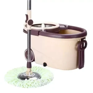 360 Rotating Microfiber Spin Mop with Plastic Bucket