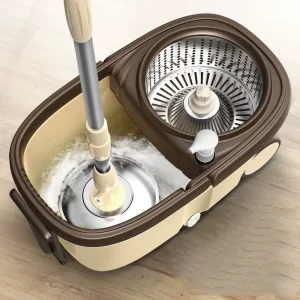 360 Rotating Self-Cleaning Microfiber Mop and Bucket Set