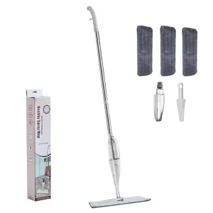 360° Rotating Spray Mop with Microfiber Pad Refills for Home Kitchen Wood Ceramic and Tile Floors