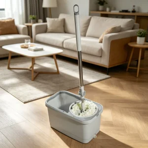 360 Rotation Efficient Flat Mop Microfiber Mop Head Self Wringer Easy Clean Bucket Set Home Floors Hardwood Tile 90% 100%