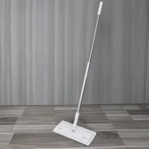 360-Rotation Flat Microfiber Mop Set with Dry and Wet Cleaning, Folding Handle