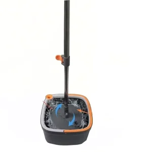 360 Spin Microfiber Floor Mop with Single-Bucket Sewage Separation System