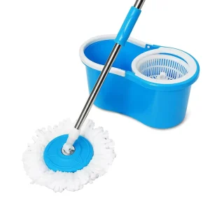 360 Spin Microfiber Rotary Mop with 8-Shaped Plastic Bucket Mini Size