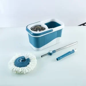 360 Spin Mop with Dual-Drive Hand-Free Washing Bucket and Wheels