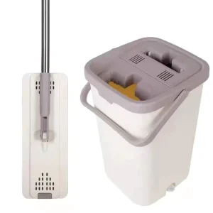360 Swivel Head Flat Mop Self Wringing Mop Bucket Wear Resistant Microfiber Cloths Home Cleaning Tool