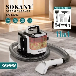 3600W 15KPA 11 in 1 Multi Purpose Floor Upholstery Cleaning Portable High Pressure Hot Cold Steam Carpet Vacuum Cleaner