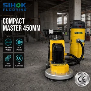 3kW 450mm Epoxy Terrazzo Concrete Floor Grinder and Polisher for Marble