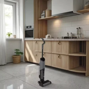 4 in 1 Cordless Wet Dry Vacuum Cleaner Self Cleaning with Voice Assistant Rechargeable Detachable Battery for Household Use