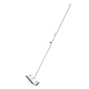 4-in-1 Long-Handle Detachable Silicone Squeegee Sponge Scrubber Window Cleaner for Bathroom Cleaning