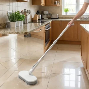 4-in-1 Smart Spin Mop, Electric Cordless Cleaner for Wood and Laminate Floors