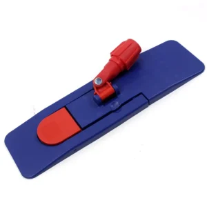 40cm Euro Style Plastic Aluminum Flat Mop Holder Eco Friendly Industrial Manual Magnet Locking System Professional Cleaning