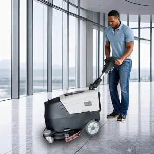 430B Electric Walk-Behind 24V 17-Inch Floor Scrubber for Workshop and Warehouse Cleaning