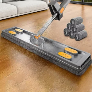 45cm Flat Spray Mop with Microfiber Refill and 350ml Water Storage
