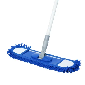47″ Extendable Bendable Flat Mop with Washable Pad and Long-Reach Handle
