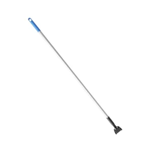 48″ Heavy Duty Clip-On Dust Mop Clamp Handle, Aluminum Mop Stick Rod Pole with Swivel Chuck Adaptor and Mop Gripper Holder
