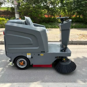 48V Industrial Ride On Floor Sweeper 1250mm Cleaning Width for Warehouse Factory Parking Lot Road Cleaning Machine