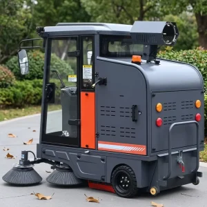 48V Ride on Electric Street Sweeper Vacuum Road Cleaning Machine With High Suction Power for Municipal Road Maintenance