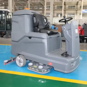 48V150AH RX1000 Ride-On Electric Floor Scrubber with 1000mm Cleaning Width, Industrial Floor Washing Machine Manufacturer