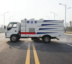 4X2 Road Sweeper Truck Motor Pump Engine Powered High-power Vacuuming for Construction Farm