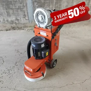 4kW Automatic Concrete Floor Grinder with Planetary System, Motor, and Pump