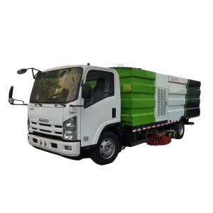 4×2 Chassis 8 Ton Diesel Road Cleaning Truck 8 CBM Road Washing and Sweeping Vehicle 3500mm Sweeping Width