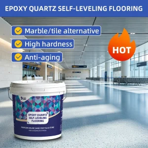 5-Gallon Epoxy Sand Self-Leveling Floor Paint, Wear- and Scratch-Resistant