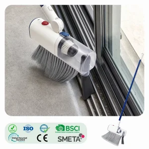5.5KPa Portable Rechargeable Electric Vacuum Sweeper with 2-in-1 Function and 180° Rotating Head