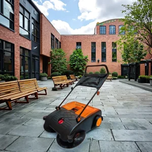 50 L Manual Hand-Push Walk-Behind Floor Sweeper