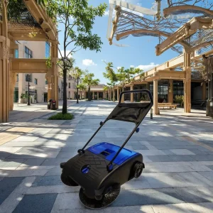 50L Plastic Floor Sweeping Machine with Broom Brush