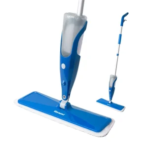500ML Microfiber Spray Mop 2-Section Aluminum Handle PET Bottle Water Spray Flat Mop